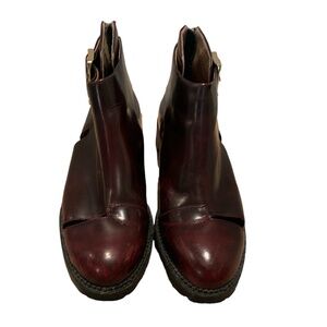 Great Moments by Jeffrey Campbell Flamel Cut Out Ankle Boots Size 8.5